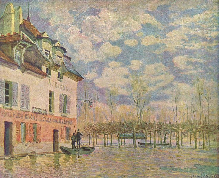 Alfred Sisley Kahn in der Uberschwemmung